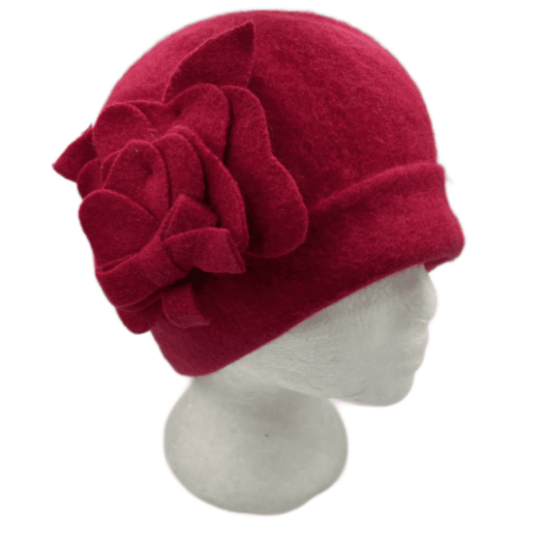 Women's Vintage Gatsby Style Wool Bucket Cloche Beanies Beret Winter Wool Hats