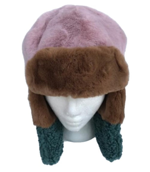 Women's Winter Trapper Hat Bomber Aviator Russian Trooper Fur Ear flap Ski Hats