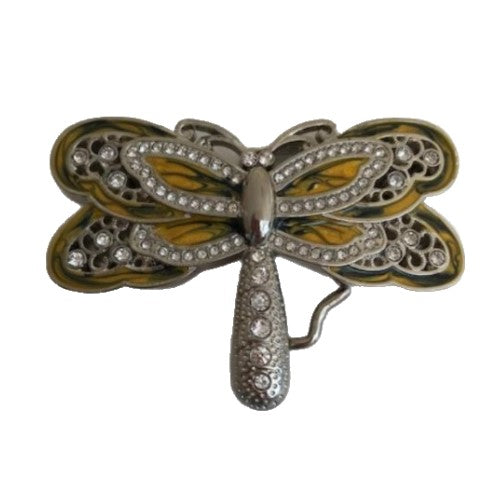 Dragonfly Fashion Insect Rhinestone Belt Buckle