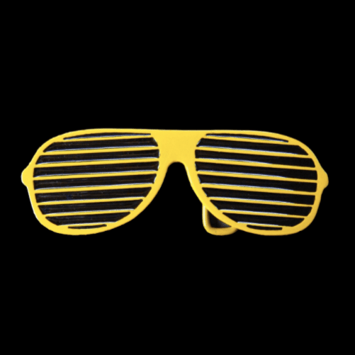 Lunettes de soleil à boucle de ceinture, nuances de style de mode d'été jaune